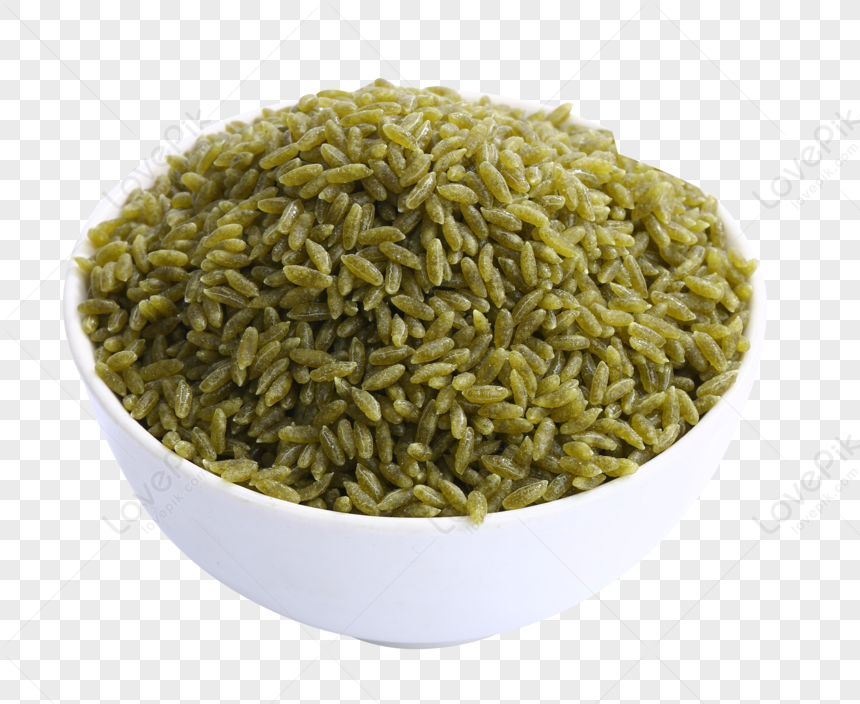 Рис зеленого цвета