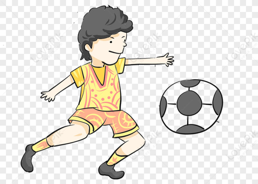 Play Football, Cartoon Soccer, Ball Soccer, Player Soccer PNG Image And ...