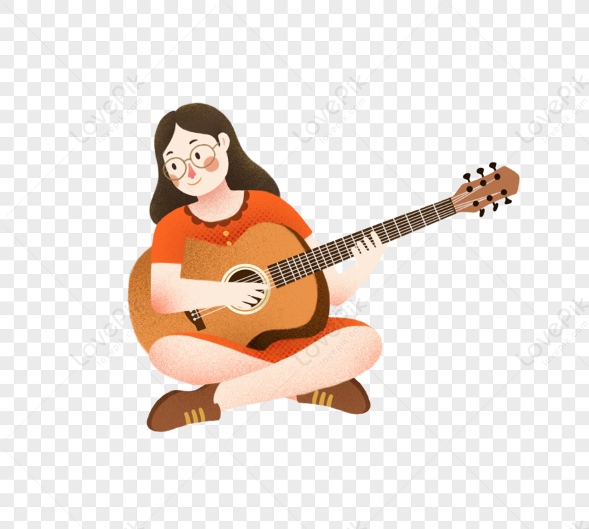Play The Guitar PNG Free Download And Clipart Image For Free Download -  Lovepik | 400367863