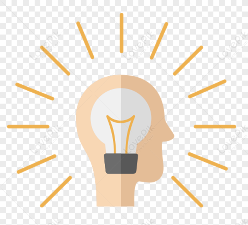 Strongest Brain, Beige Icon, Icon Light, Bulb Icon PNG Transparent ...