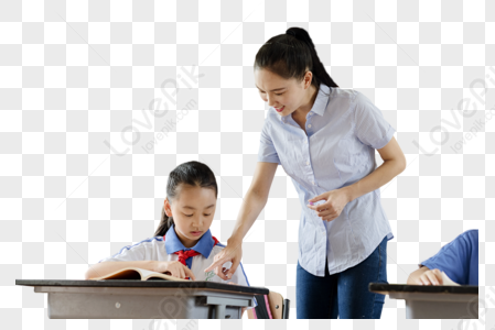 Teacher And Student In Class PNG Image And Clipart Image For Free ...