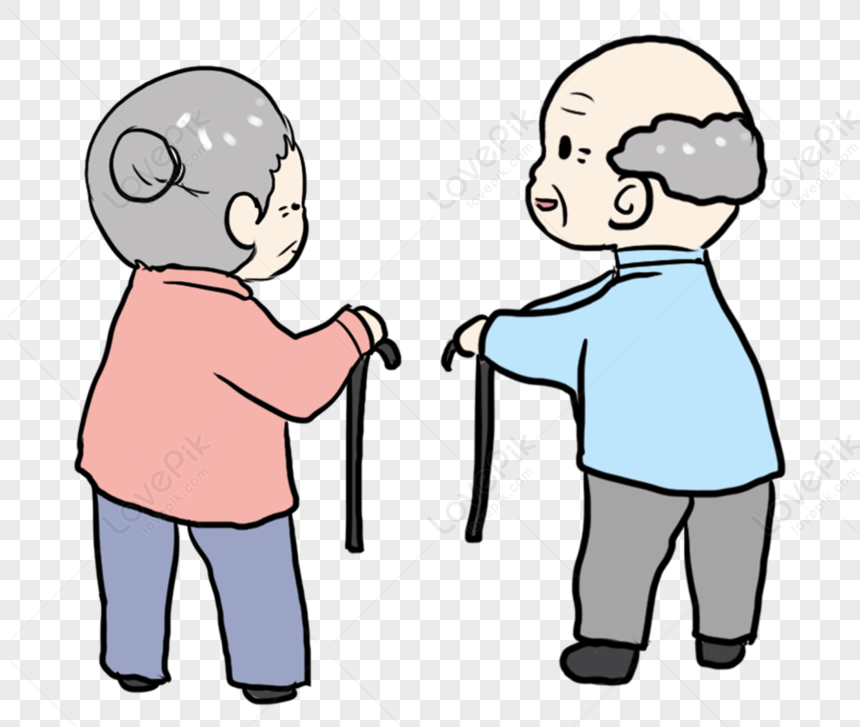 The Elderly, Hand Line, Couple Hand, Couple Walking PNG Free Download ...