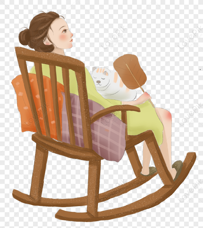 Мама сидит в кресле. Девушка в кресле качалке. Кресло качалка иллюстрация. Девушка сидит в кресле качалке.
