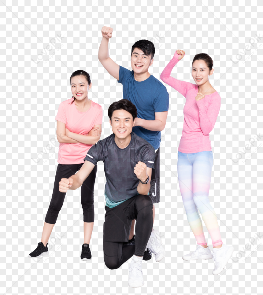 Young People Cheer In The Gym PNG Transparent Background And Clipart Image  For Free Download - Lovepik | 400424040