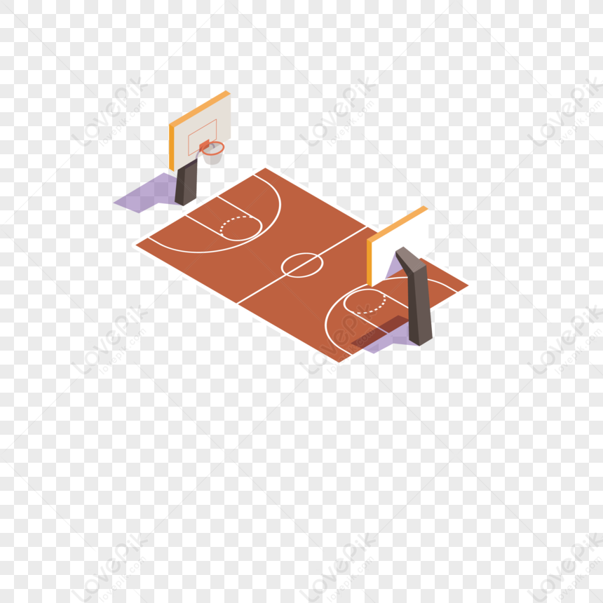 Clip Art Basketball Court