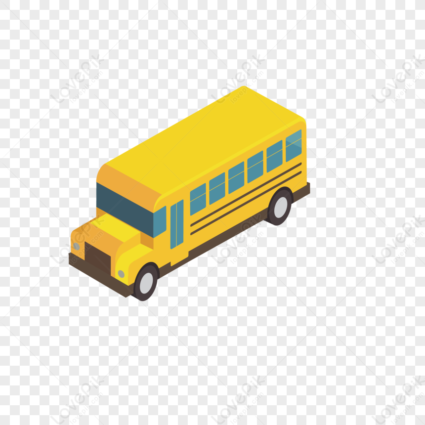 Bus, Bus School, Bus Isometric, Bus Icon Free PNG And Clipart Image For ...