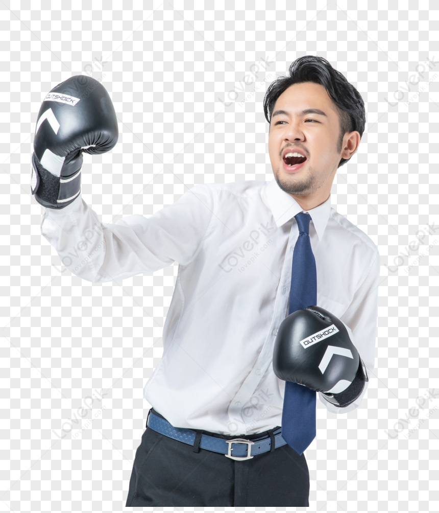 Business Male Boxing, Boxing Man, Boxing Gloves, Professional White ...