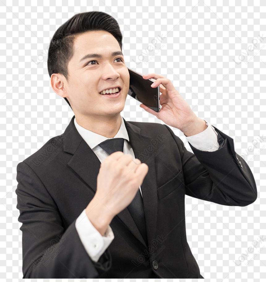 Im Calling For Business Man., Man Talking, Man Phone, Asian Man PNG ...