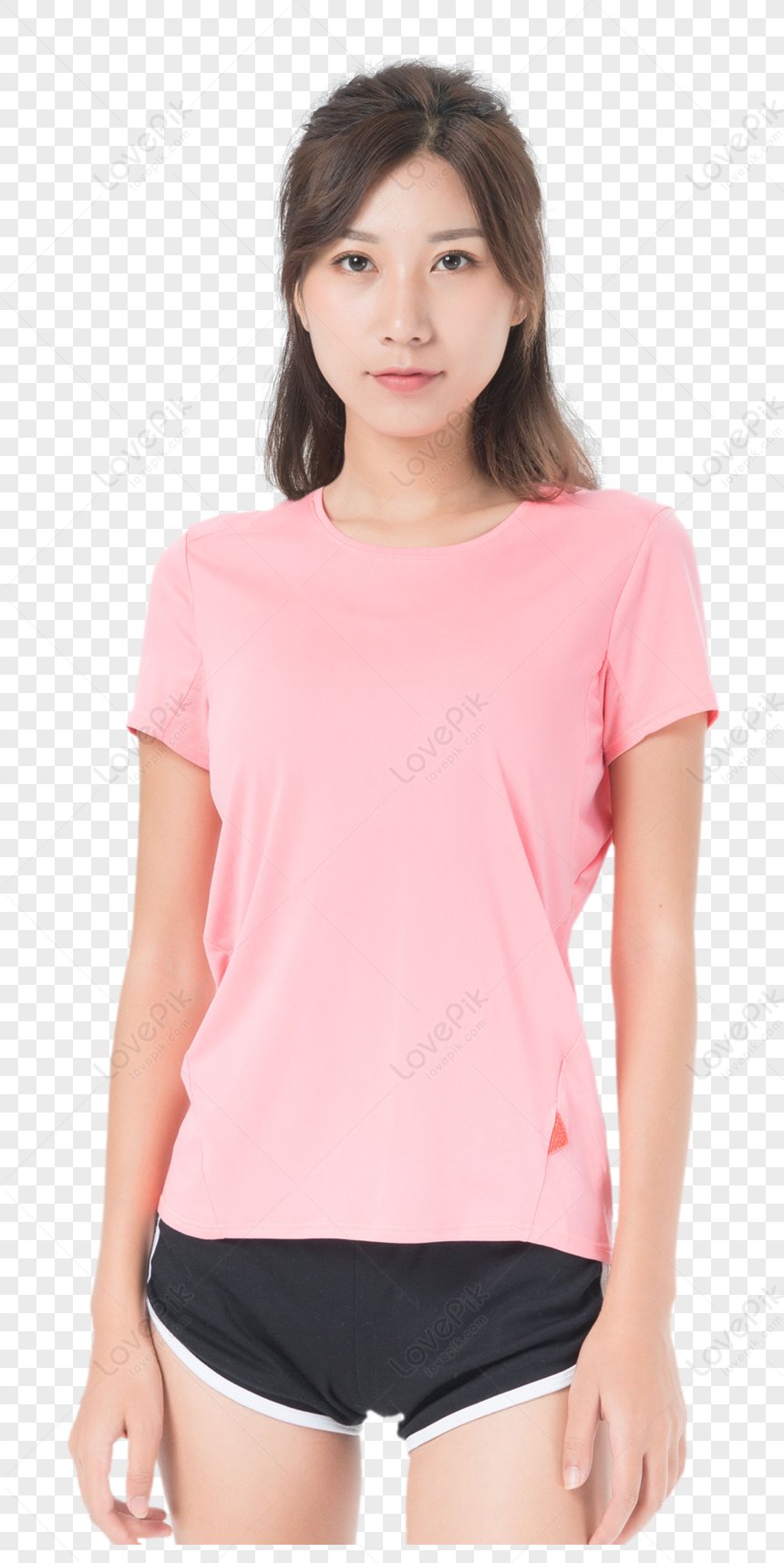 Sports Women, Light Pink, Pink Shirt, Running Woman PNG Hd Transparent ...