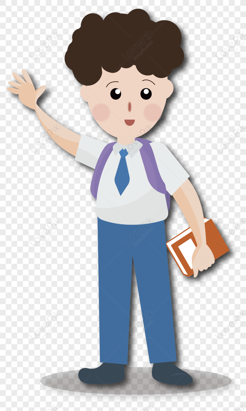 Student, Cartoon School, Holding Paper, Cartoon Holding PNG Transparent ...