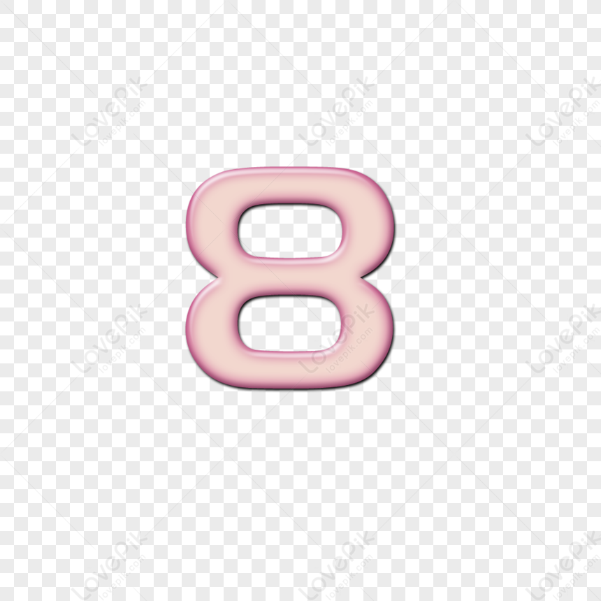 Number 8 Creative Cartoon Font PNG White Transparent And Clipart Image For  Free Download - Lovepik