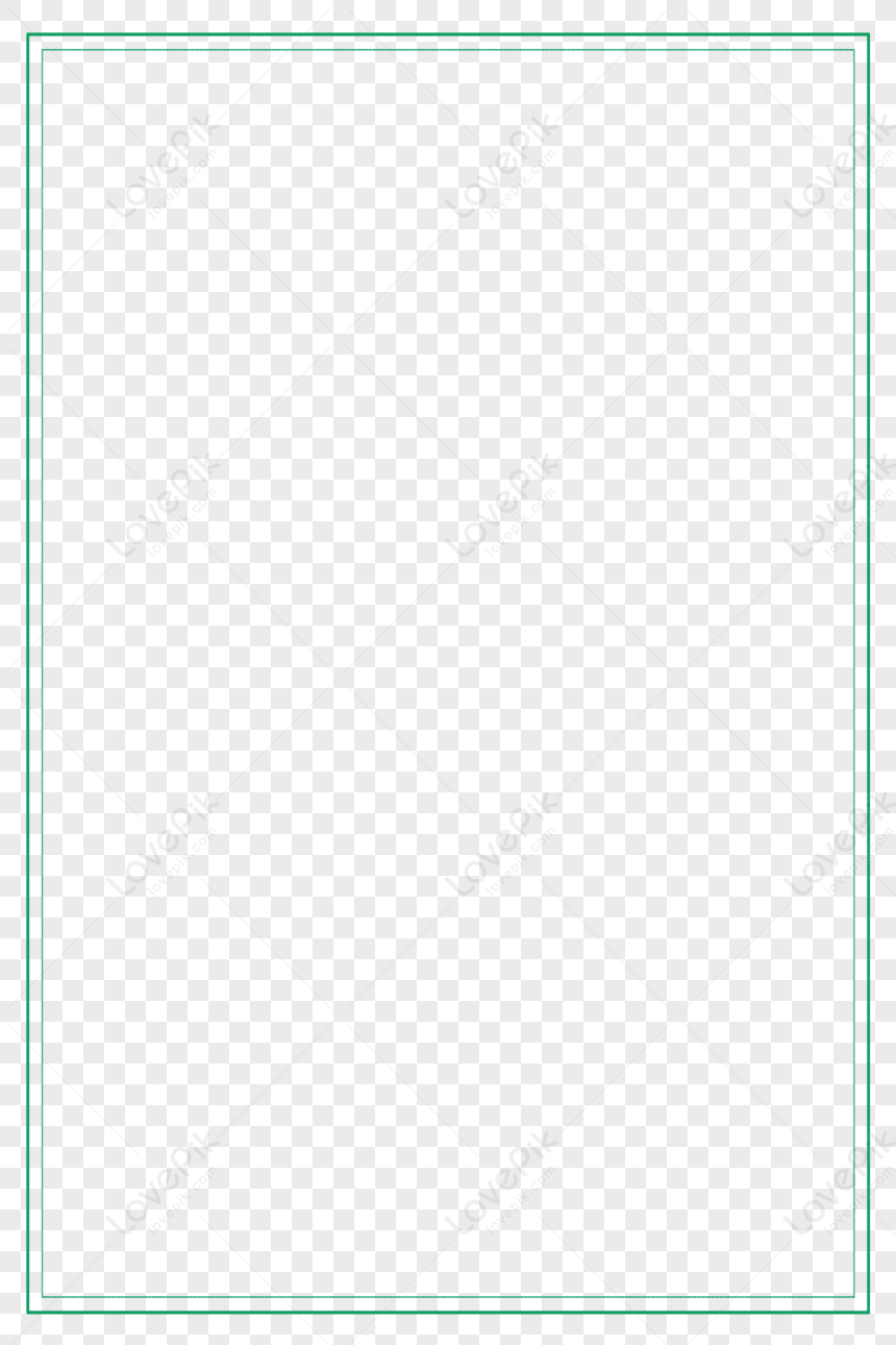 Green Border, Green Square, Green Lines, Simple PNG Transparent ...