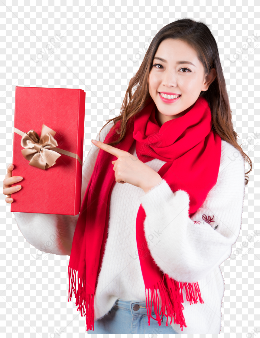 Women Holding Gift Boxes PNG Image And Clipart Image For Free Download ...