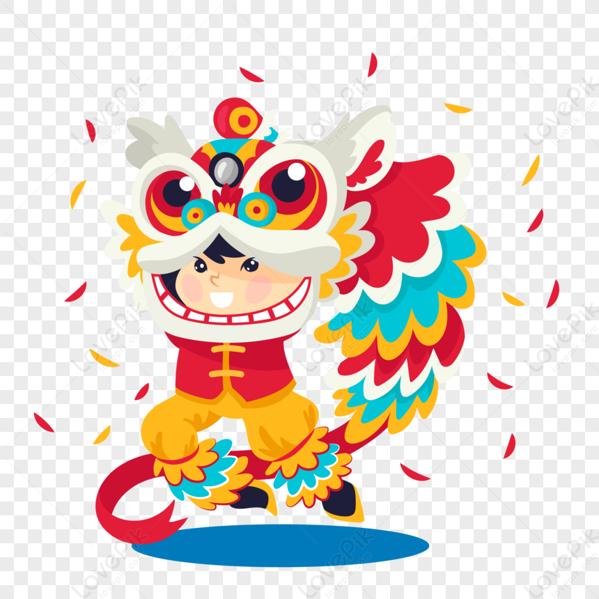 Celebrating Lion Dance In The Year Of China, Lion Dance, Year Of China ...