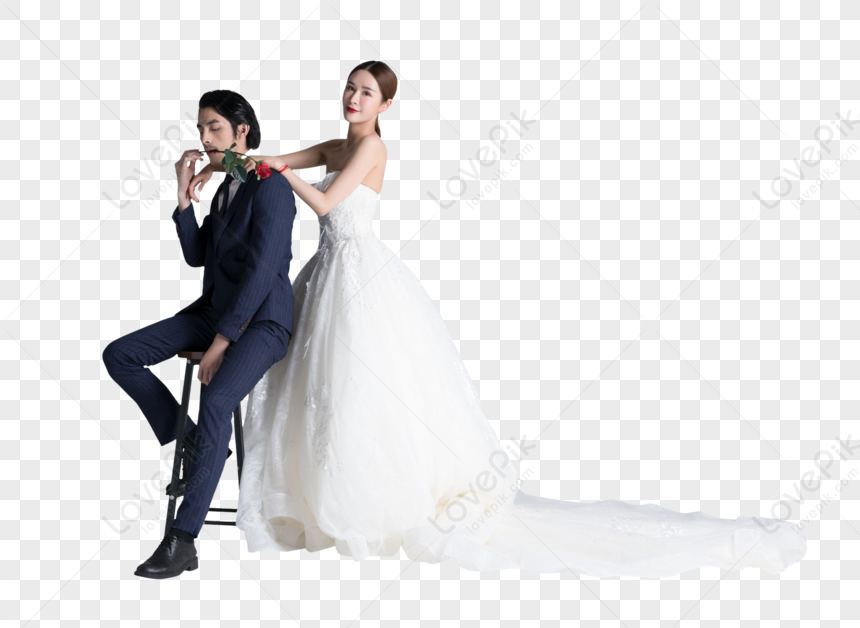 Couples In Wedding Dresses And Suits PNG Hd Transparent Image And ...