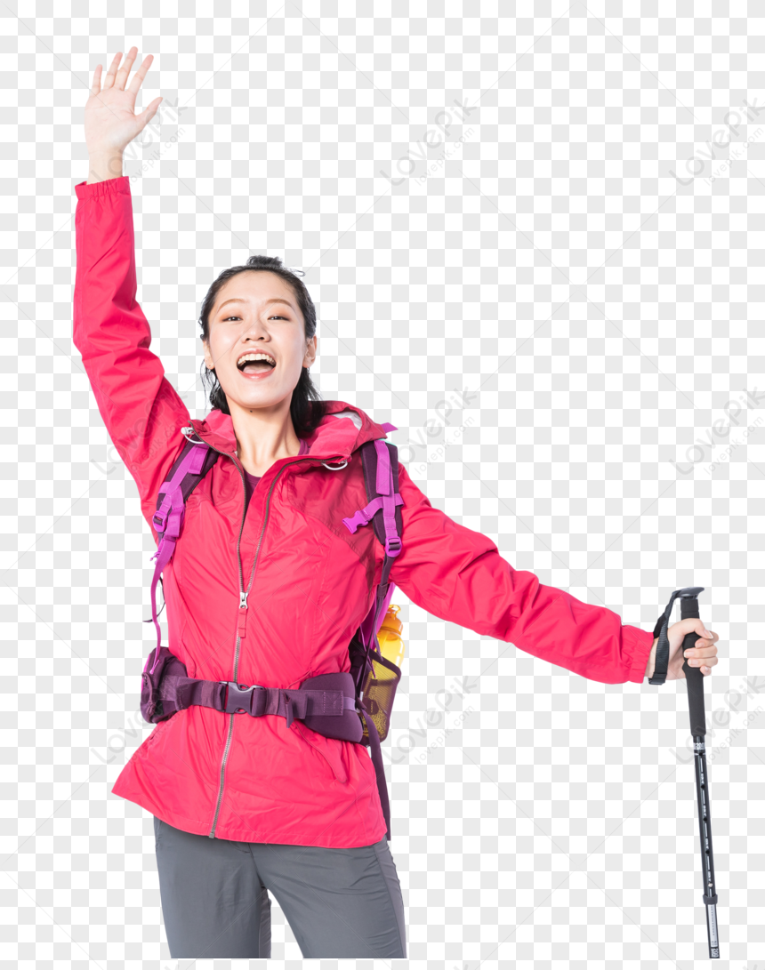 Hiking Young Women PNG Transparent And Clipart Image For Free Download ...