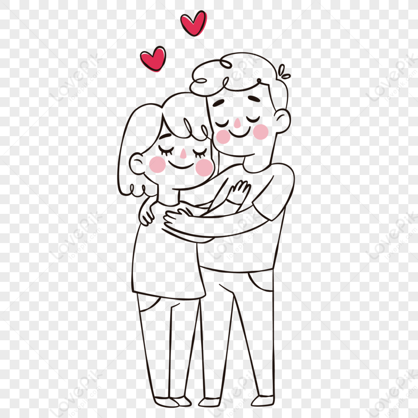 Romantic Couple, Couple Drawing, Man Drawing, Romantic Drawing PNG  Transparent Clipart Image and PSD File for Free Download
