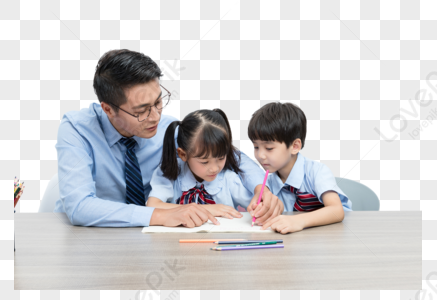 Children Learn Together PNG Images With Transparent Background | Free ...