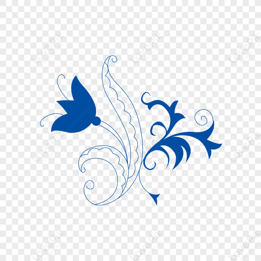 Blue And White Porcelain Patterns PNG Picture And Clipart Image For ...