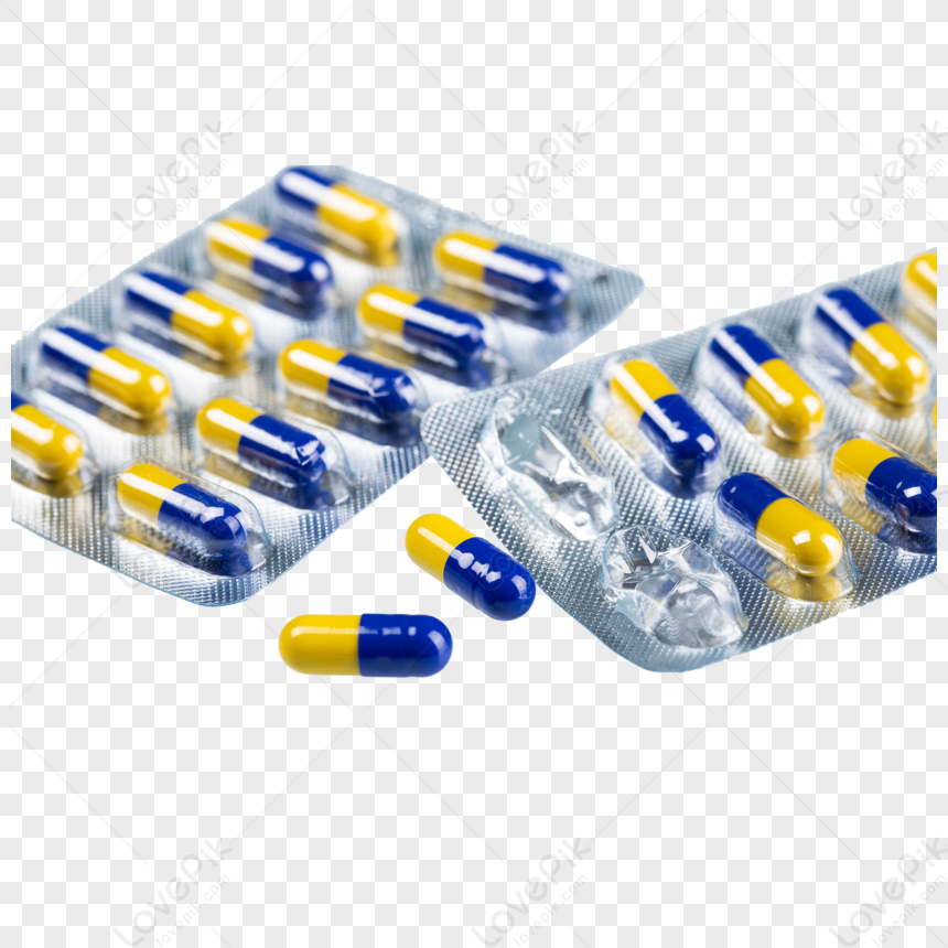 Drug Capsule Red Yellow Blue Pills Medicine Pills Png Picture And