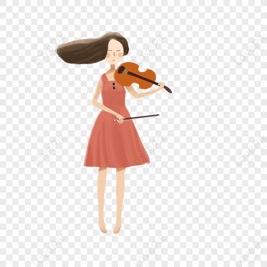 Girl Playing Violin PNG Hd Transparent Image And Clipart Image For Free ...