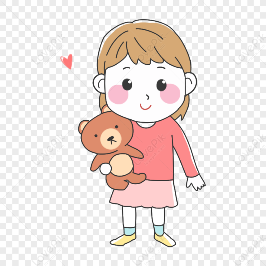 Hình ảnh đáng yêu của hai cô bé đang cầm chú gấu bông sẽ khiến bạn ngất ngây. Với định dạng PNG, bạn dễ dàng sử dụng hình ảnh này vào trong các thiết kế của mình mà không lo vấn đề bản quyền.