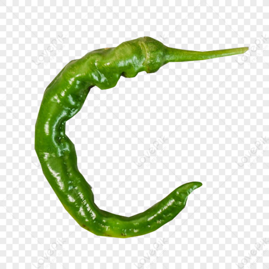 Green Pepper, Chili Pepper, Bell Pepper, Green Letter PNG Free Download ...