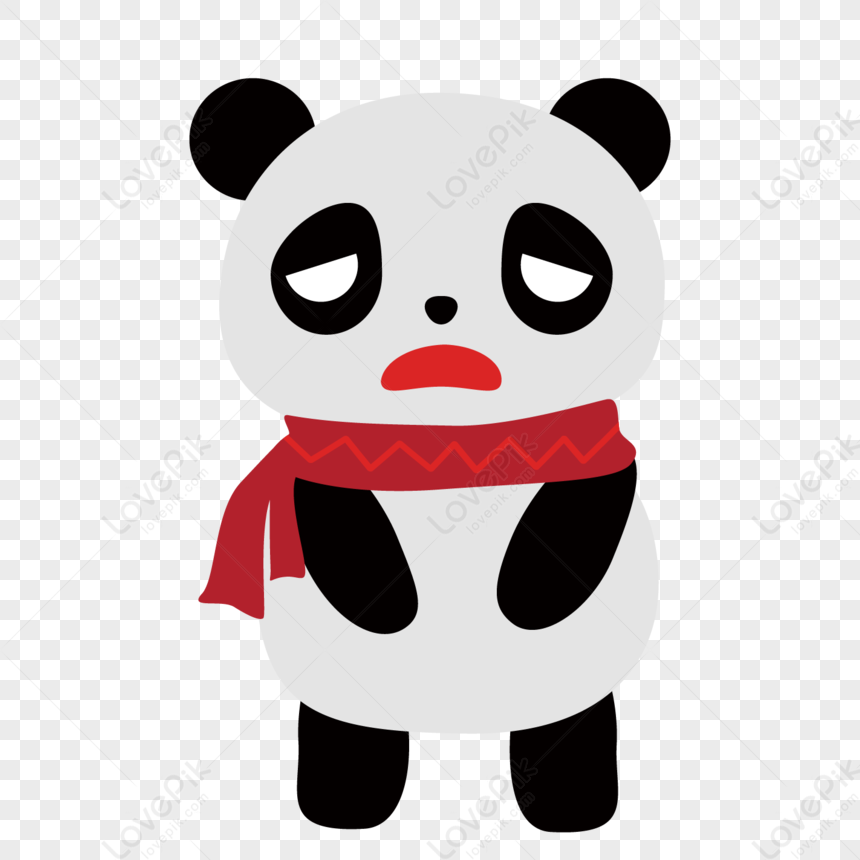 The Depressed Depressed And Unhappy Panda PNG Picture And Clipart Image ...