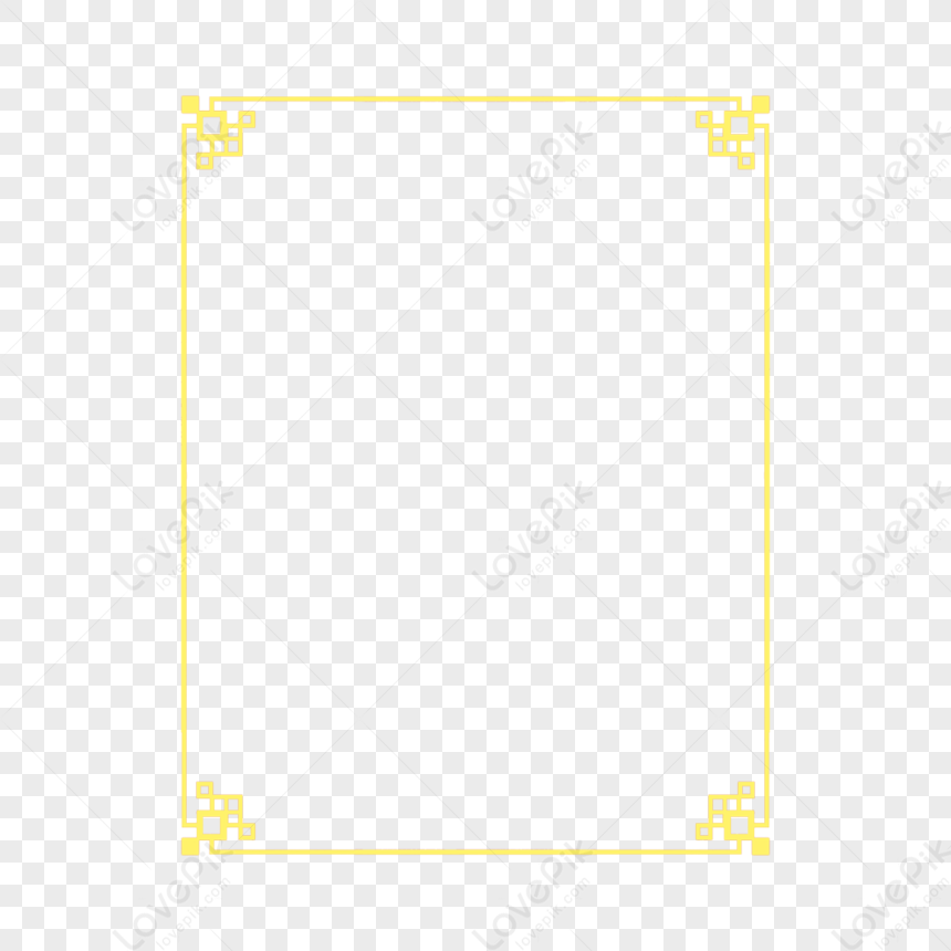 Yellow Border PNG Hd Transparent Image And Clipart Image For Free Download  - Lovepik | 400977444