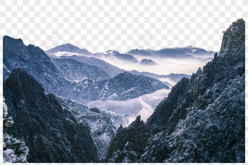 Yunshan Fog Sea, Landscape Mountains, Mountain Snow, Landscape ...