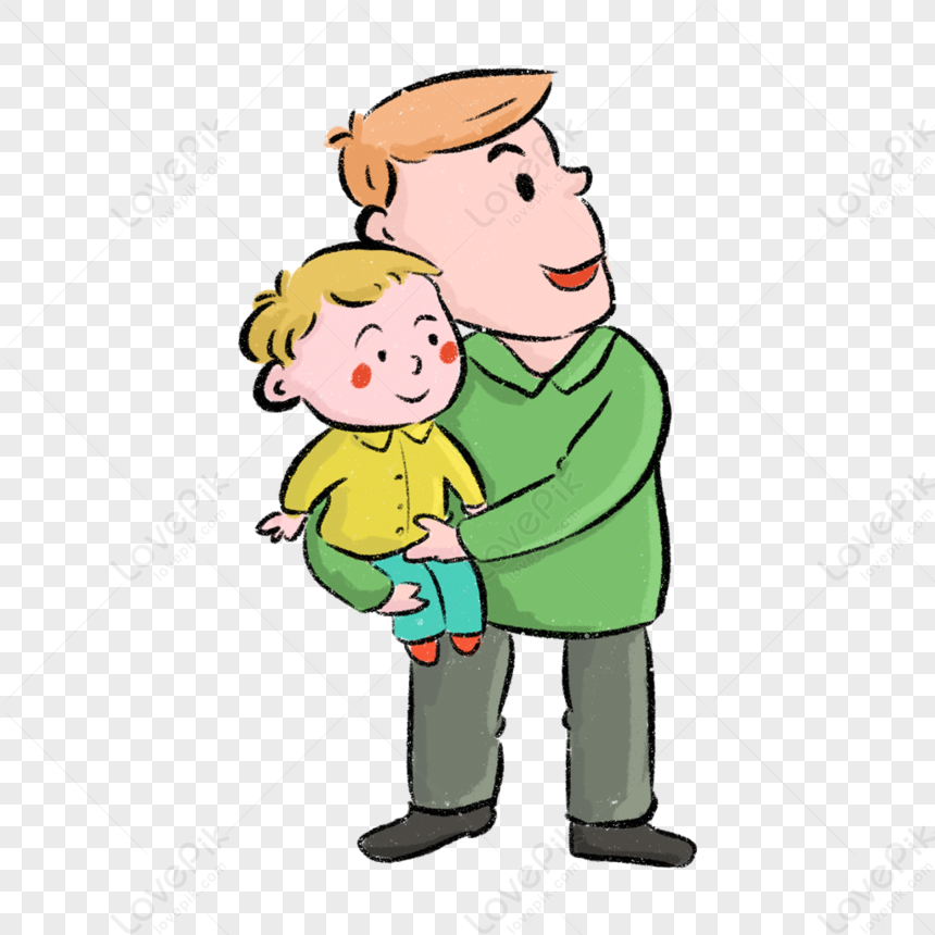 A Man With A Child In His Arms PNG Picture And Clipart Image For Free ...