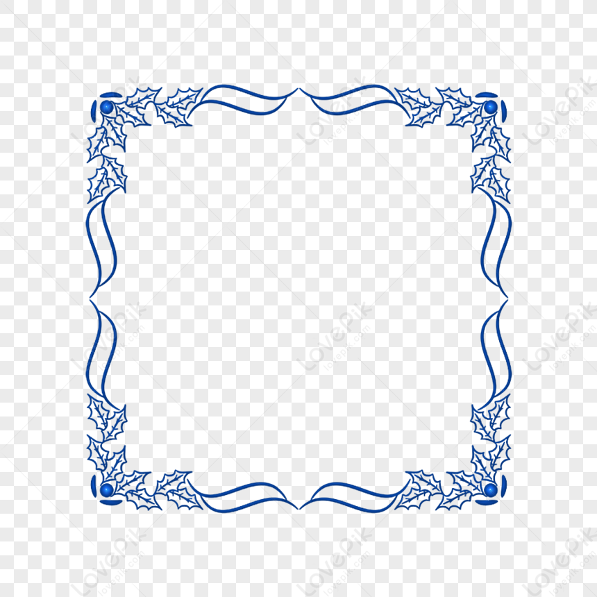 Blue Border Tiled Shading, Border White, Blue White, Blue Wedding Free ...