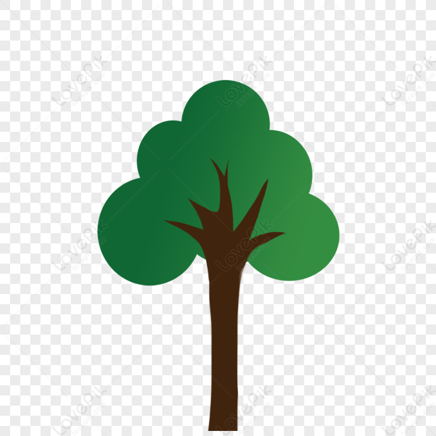 Green Trees, Green Minimalist, Green Icons, Cartoon Green PNG Image ...