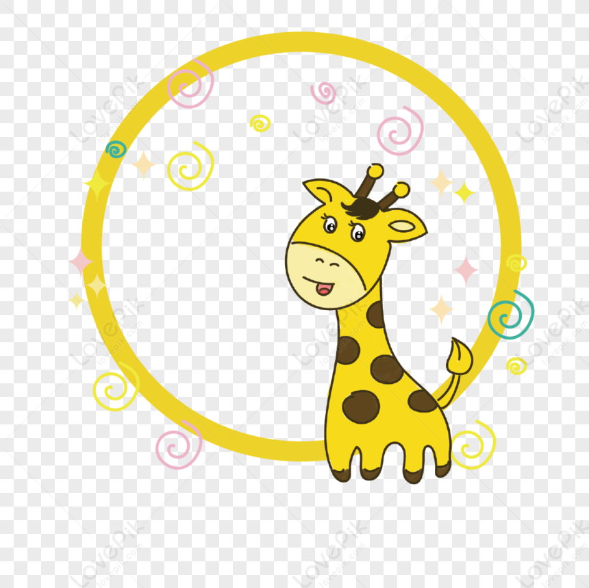 Hand Painted Animal Giraffe Cartoon Border Decoration PNG Image Free  Download And Clipart Image For Free Download - Lovepik | 401076111