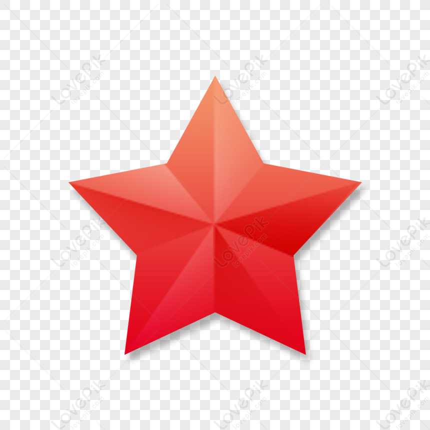 Origami Pentagram, Light Red, Logo Red, Light Star PNG Picture And ...