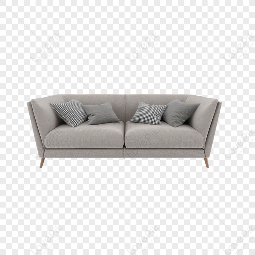 Outdoor Sofa Design Png, Gray Sofa, Pillows Sofa, Sofa White PNG Free ...