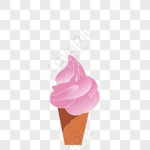 Pink Cute Girl Ice Cream Border PNG Image Free Download And Clipart ...