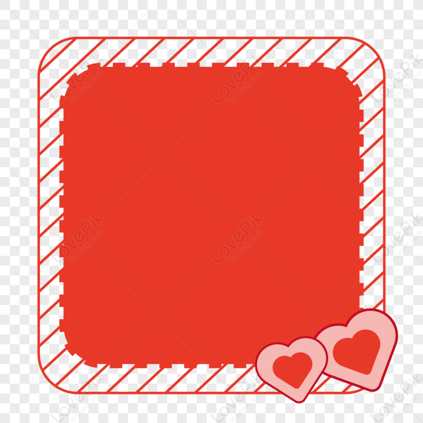 Red Love Border Free PNG And Clipart Image For Free Download - Lovepik ...