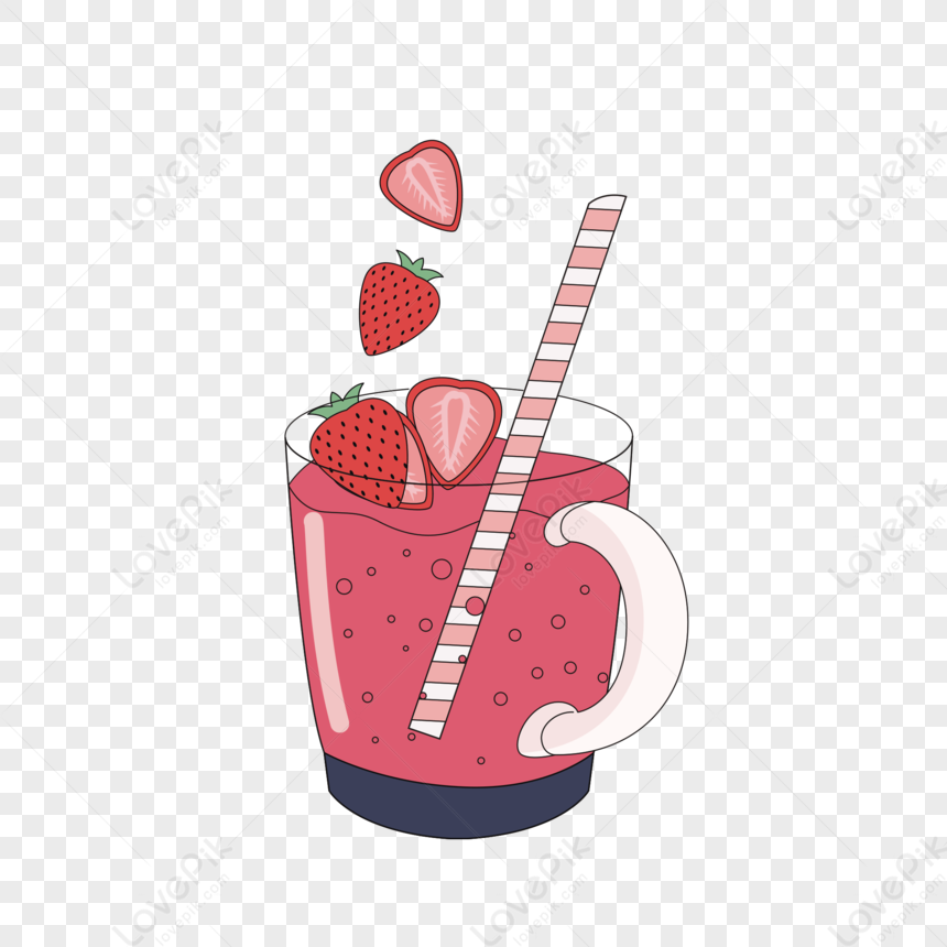 Strawberry Milk Tea PNG Image Free Download And Clipart Image For Free ...