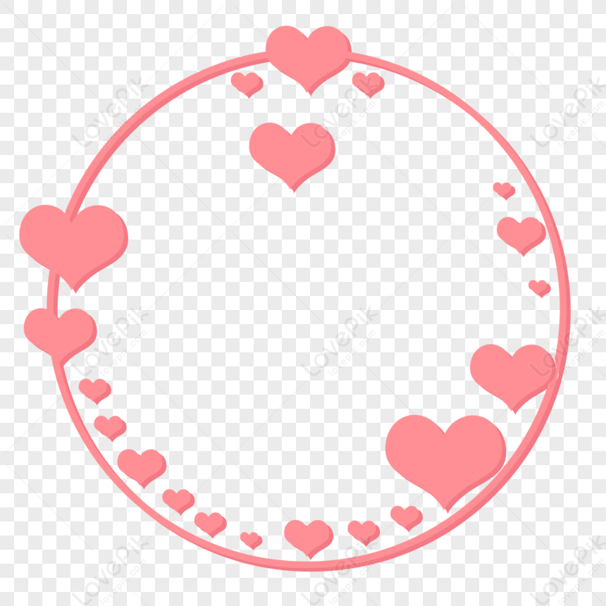 Vector Circle Love Border Free PNG And Clipart Image For Free Download ...