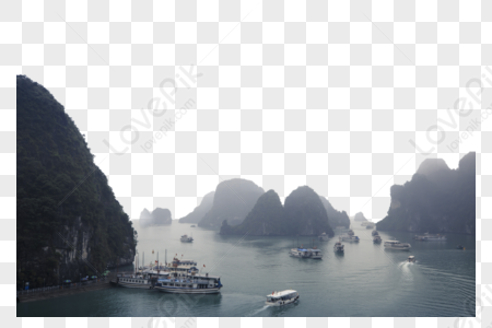 Halong Bay là một trong những di sản thiên nhiên đẹp nhất thế giới, với vực nước dưới đá vôi đầy mê hoặc. Khi được sử dụng là hình dạng PNG, các đại dương xanh thăm thẳm cũng như khối đá tạo hình trông rất là cuốn hút.