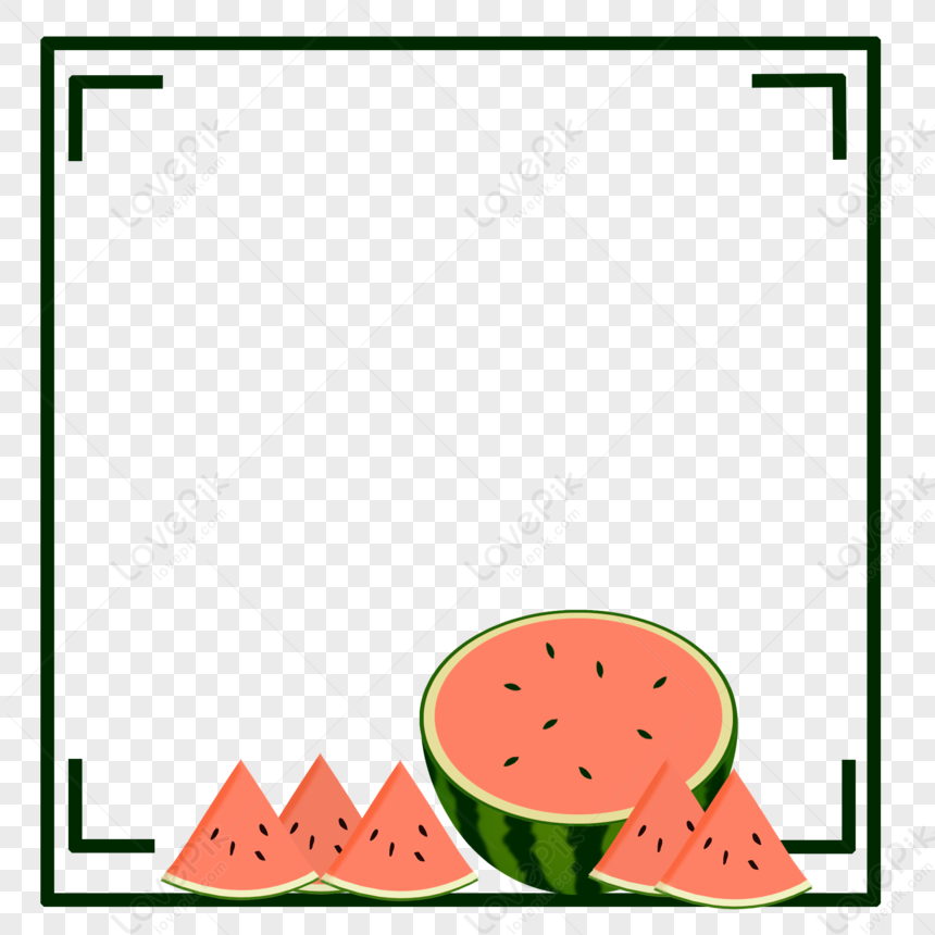 Watermelon Border PNG Picture And Clipart Image For Free Download ...