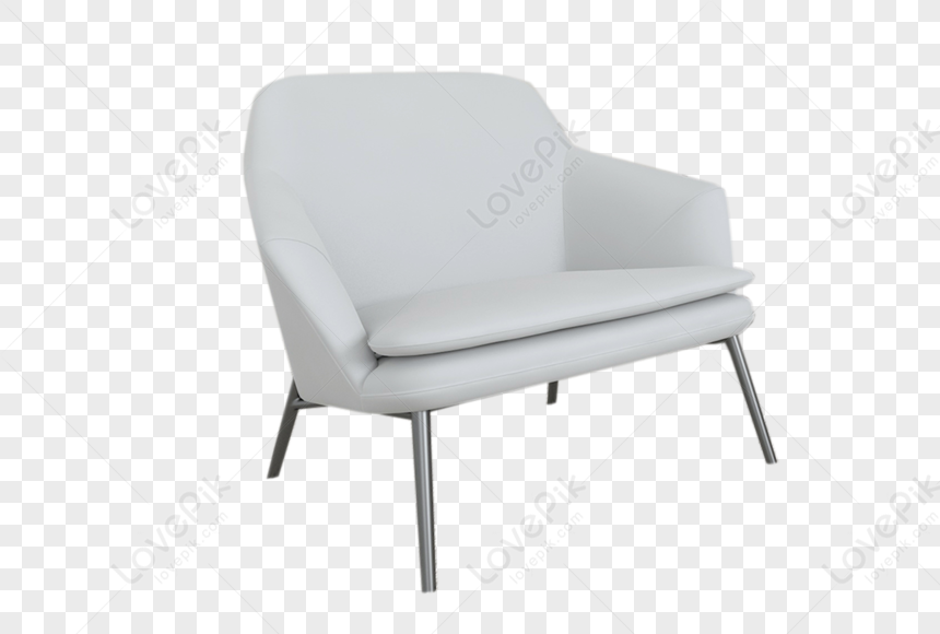 White Sofa, White Sofa, Ikea Chair, Material PNG Image And Clipart ...