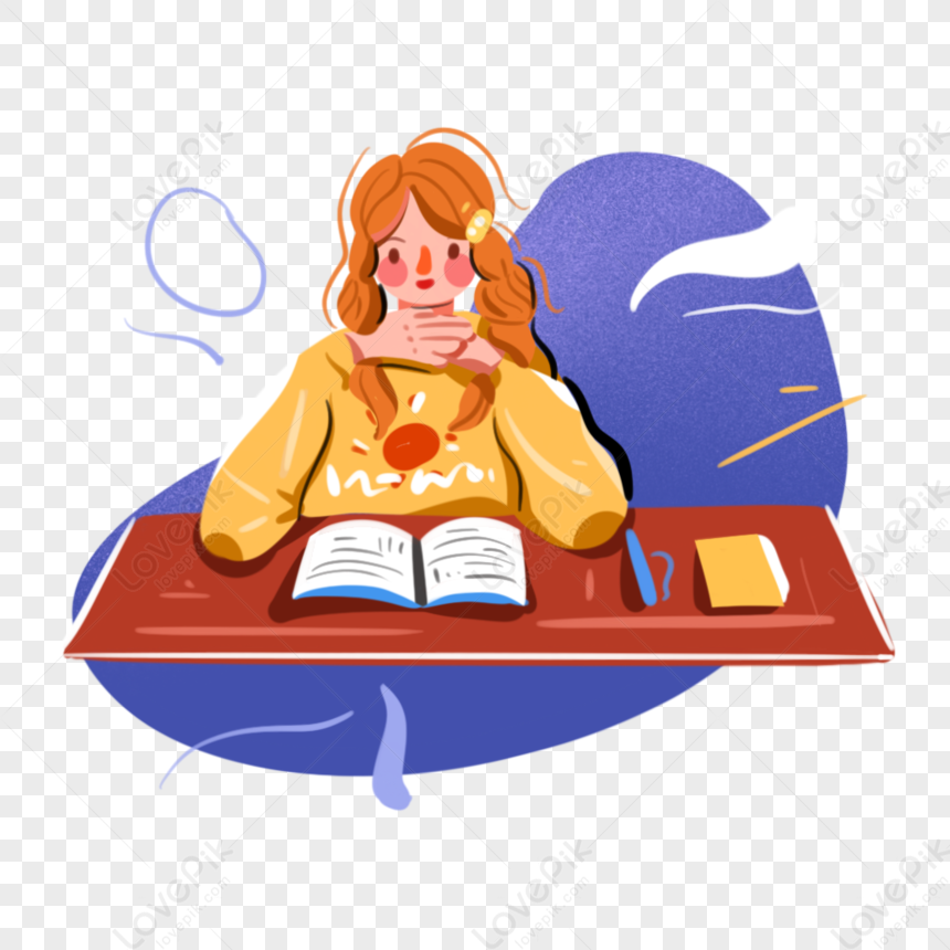 hard working student clipart