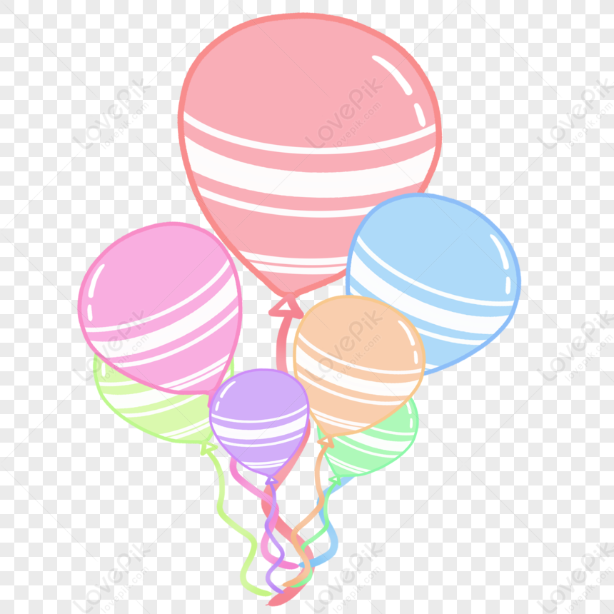 Balloon, Colorful Lines, Colorful Pink, Balloons Pink PNG Picture And ...