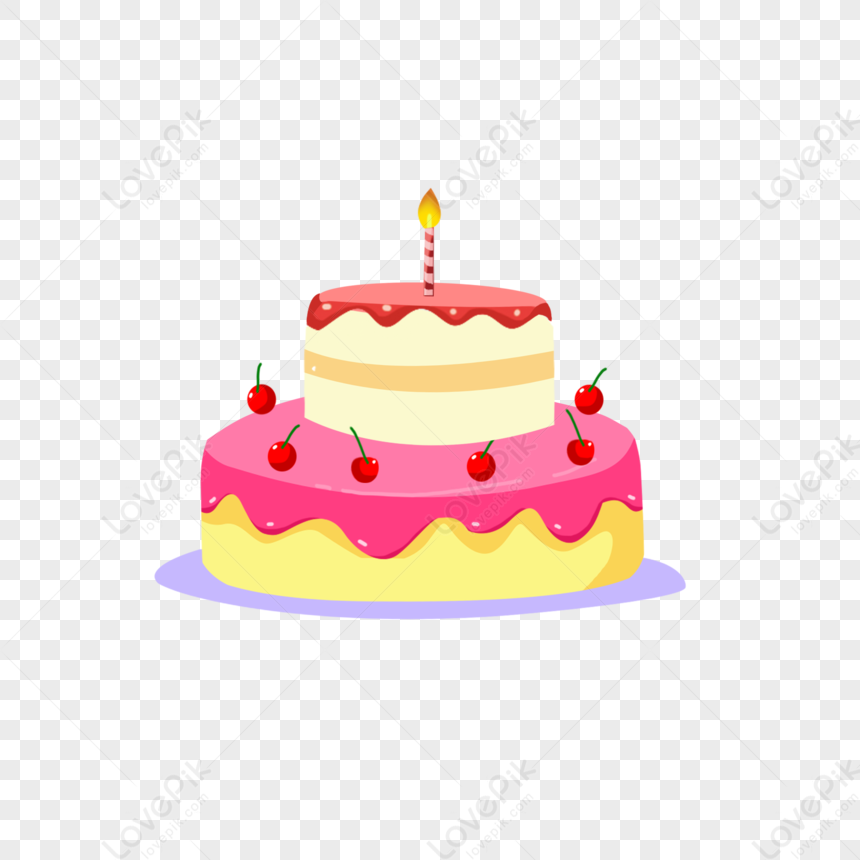 Birthday cake vector drawing | Free SVG