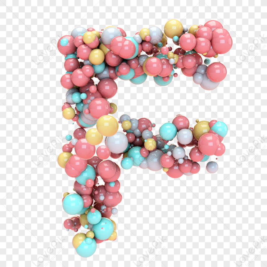 Coloured Balloons Form The Letter F Free PNG And Clipart Image For Free ...