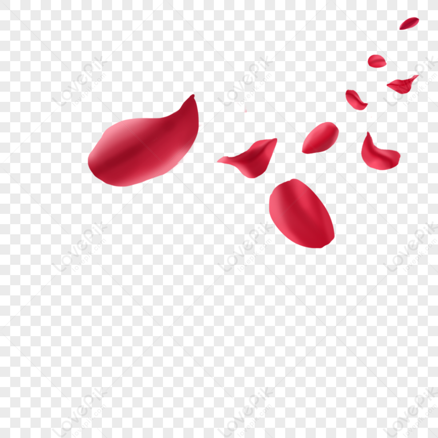 Red Petals Free PNG And Clipart Image - \