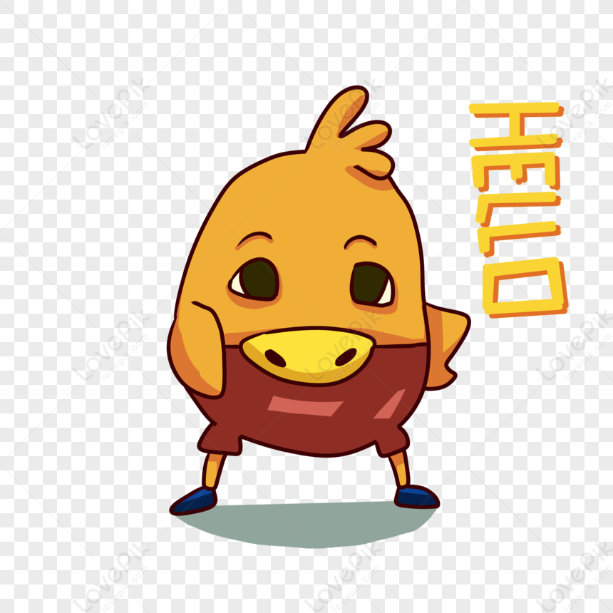 Yellow Duck Hello Express Pack Cartoon PNG Transparent And Clipart Image  For Free Download - Lovepik | 401091386