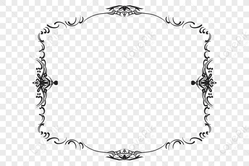 Black Pattern Border PNG Picture And Clipart Image For Free Download ...